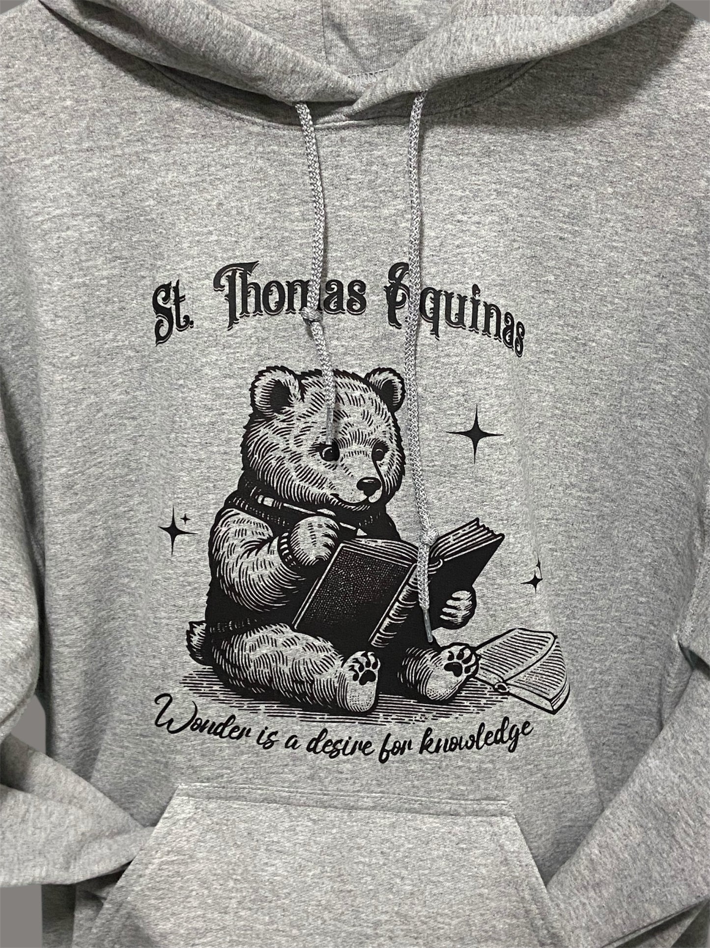 St Thomas Aquinas Bear Hoodie