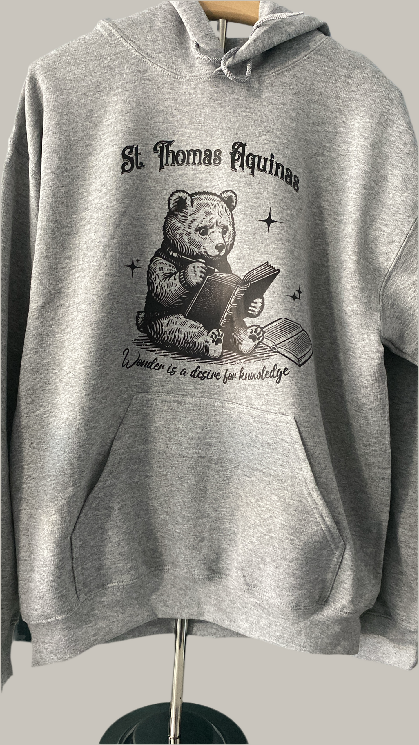 St Thomas Aquinas Bear Hoodie