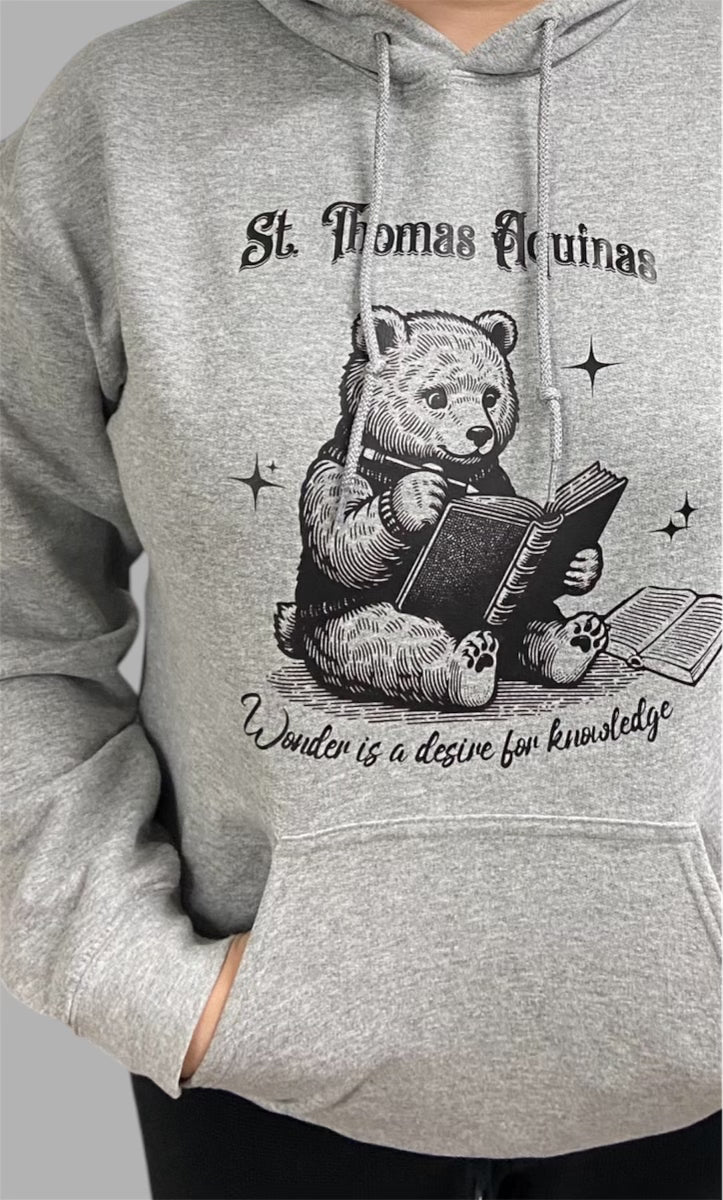 St Thomas Aquinas Bear Hoodie