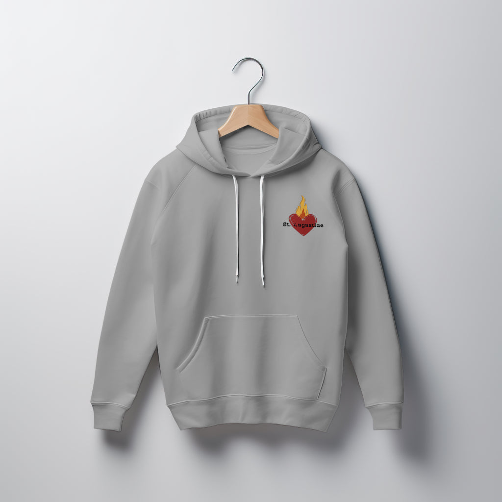 St. Augustine Inspired Hoodie – "Our Hearts Is Restless Until It Rest in You"